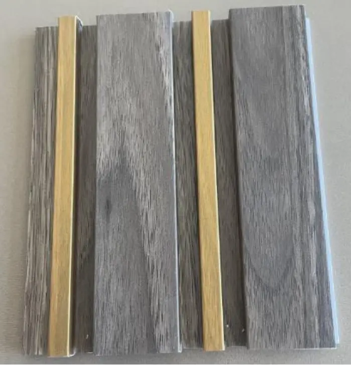 WPC WALL PANEL INDOOR WITH GOLD LINE/ CV17