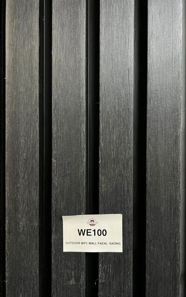 OUTDOOR WPC WALL PAENL- SADING/ BLACK