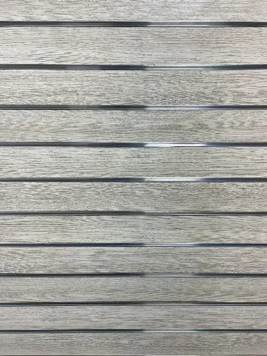 [PS100] MELAMINE MDF WITH GROOVES (SLATWALL) WHITE /YZ9054