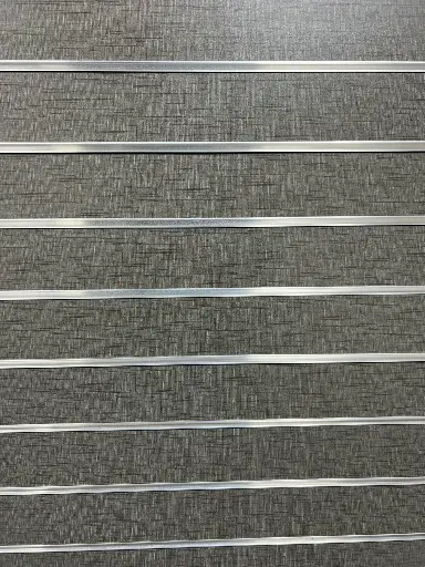 [PS101] MELAMINE MDF WITH GROOVES (SLATWALL) SILVER /YZ9063