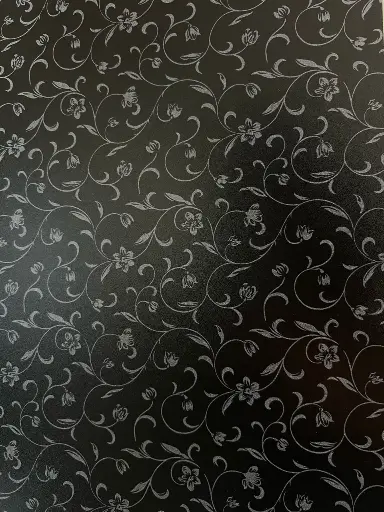 [PP103] MELAMINE PLYWOOD,BLACK WITH FLOWERS /YZ9013-1