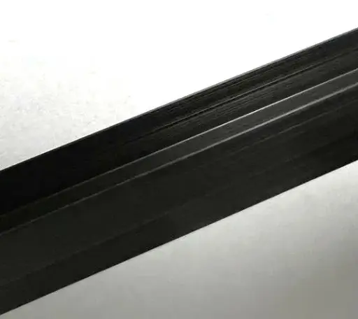 [DC101] H-CORNER BLACK 1/4"