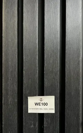 [WE100] OUTDOOR WPC WALL PAENL- SADING/ BLACK